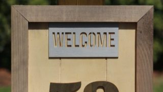 DIY Farmhouse House Numbers Sign