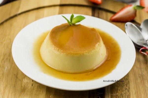 Classic Flan Recipe. This flan recipe has been updated slightly to make it a simple to cook dessert recipe. A traditional flan recipe is a wonderful egg-based dessert that is smooth, sweet goodness in every tasty bite; a custard caramel treat that is simply delicious.