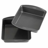 Wilton Perfect Results Premium Non-Stick Bakeware 8-Inch Square Cake Pans, Multipack of 2