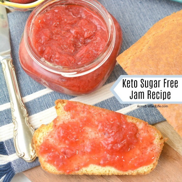 Keto Sugar Free Jam Recipe. This delicious, easy to make, sugar free jam recipe is keto friendly. If you are craving a little sweet on your almond flour toast or keto pancakes, this keto-friendly, low-carb strawberry jam is the recipe you need to make!