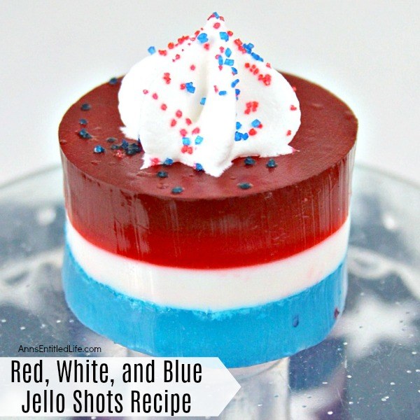 Red, White, and Blue Jello Shots Recipe. Have a party? These fabulous red, white, and blue Jello shots are perfect for the 4th of July, Memorial Day, or any other patriotic holiday gathering. Whether you are packing a picnic, having a backyard BBQ, or want something special to take to Independence Day festivities with family and friends, these terrific Jello shots are what your holiday celebration needs!