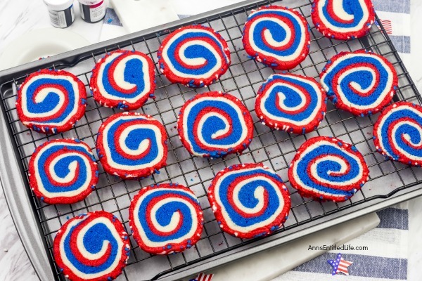 Red, White, and Blue Pinwheel Cookies Recipe. These fabulous red, white, and blue cookies are perfect for the 4th of July, Memorial Day, or any other patriotic holiday. Whether you are packing a picnic, having a backyard BBQ, or want something special to take to an Independence Day gathering, these terrific cookies - that can be frozen (raw) for up to three months prior to baking - are what your holiday celebration needs!