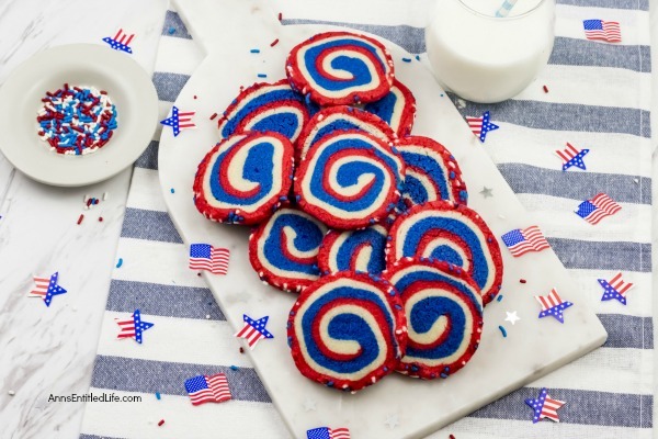 Red, White, and Blue Pinwheel Cookies Recipe. These fabulous red, white, and blue cookies are perfect for the 4th of July, Memorial Day, or any other patriotic holiday. Whether you are packing a picnic, having a backyard BBQ, or want something special to take to an Independence Day gathering, these terrific cookies - that can be frozen (raw) for up to three months prior to baking - are what your holiday celebration needs!