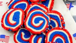 Red, White, and Blue Pinwheel Cookies Recipe