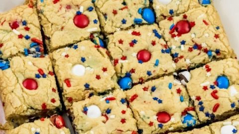 Fireworks Blondies Recipe