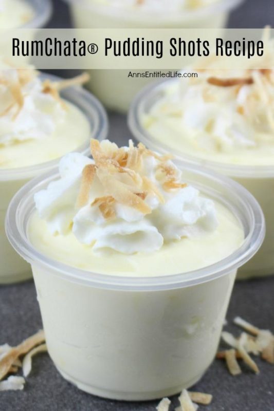 Jello pudding shots with rumchata