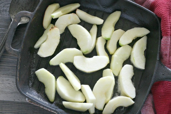 Country Style Fried Apples Recipe. My whole house smells like apples, and I love it! These homemade fried apples can be eaten warm or topped with vanilla ice cream, and they taste just like apple pie, minus the crust. Straight out of Grandma's country kitchen, these delicious, easy to make country-style fried apples will remind you of down-home cooking at its very best.