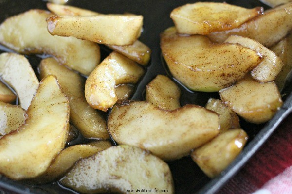 Country Style Fried Apples Recipe. My whole house smells like apples, and I love it! These homemade fried apples can be eaten warm or topped with vanilla ice cream, and they taste just like apple pie, minus the crust. Straight out of Grandma's country kitchen, these delicious, easy to make country-style fried apples will remind you of down-home cooking at its very best.