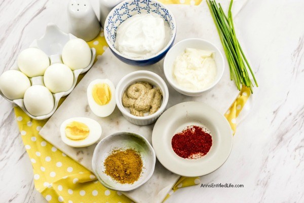 Curried Deviled Eggs Recipe. Tired of the same old deviled eggs? This easy to make recipe spices up your basic humdrum deviled eggs for an interesting and exotic take on the old standard. This flavor-packed curried deviled eggs recipe is simply fabulous!