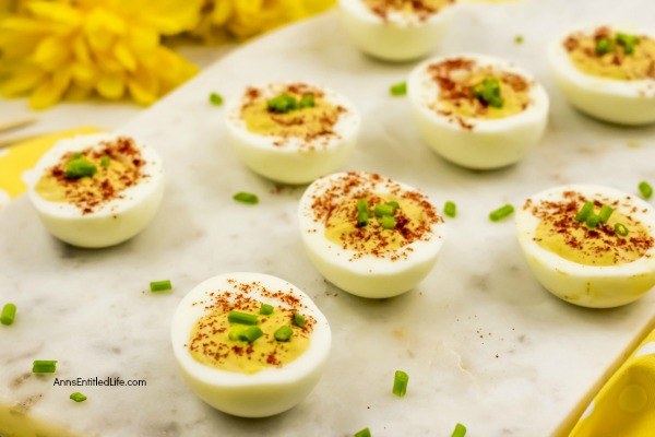 Curried Deviled Eggs Recipe. Tired of the same old deviled eggs? This easy to make recipe spices up your basic humdrum deviled eggs for an interesting and exotic take on the old standard. This flavor-packed curried deviled eggs recipe is simply fabulous!