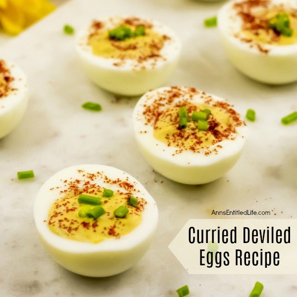 Curried Deviled Eggs Recipe. Tired of the same old deviled eggs? This easy to make recipe spices up your basic humdrum deviled eggs for an interesting and exotic take on the old standard. This flavor-packed curried deviled eggs recipe is simply fabulous!