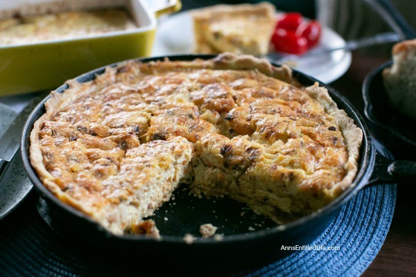 Sweet Potato and Bacon Quiche Recipe. This easy to make quiche recipe is loaded with bacon-y goodness, delicious sweet potatoes, and farm fresh eggs. A perfect breakfast, lunch, or dinner recipe, this sweet potato and bacon quiche is a fantastic family meal.