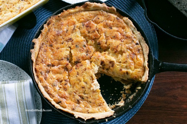 Sweet Potato and Bacon Quiche Recipe. This easy to make quiche recipe is loaded with bacon-y goodness, delicious sweet potatoes, and farm fresh eggs. A perfect breakfast, lunch, or dinner recipe, this sweet potato and bacon quiche is a fantastic family meal.
