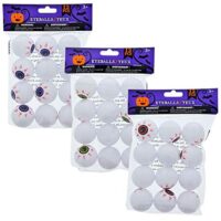 12 Plastic EyeBalls (3 Packs)