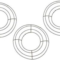 Green Wire Wreath Form - 8" Diameter (3 count)