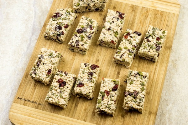 Gluten-Free Autumn Crisp Snack Bars Recipe. These terrific gluten-free autumn crisp snack bars are packed with fall flavors. Easy to make, these delicious treats are crunchy and oh so satisfying. Perfect for on-the-go, lunch boxes, or breakfast, these tasty snack bars are sure to become a family favorite!