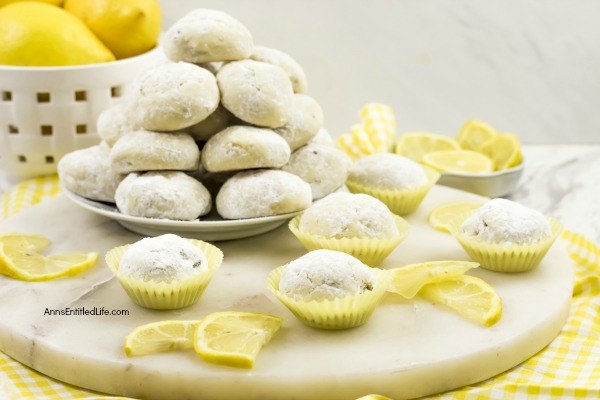 Lemon Snowball Cookie Recipe. The fresh, sweet-tart flavor make these Lemon Snowball Cookies are a change of pace Christmas Cookie. Easy to make, they are a welcome addition to your holiday cookie plate!