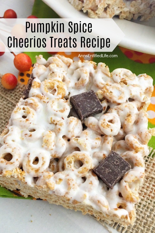 Pumpkin Spice Cheerios Treats Recipe