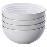 Le Creuset of America PG9102S4-1616 Soup Bowls (Set of 4), 22 oz/6.25", White