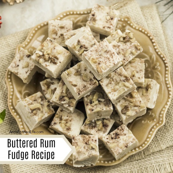 Buttered Rum Fudge Recipe. Make some delicious Buttered Rum Fudge this holiday season. This fudge is not for anyone under 21, but it sure does add a delicious and boozy treat to any holiday party. The spicy flavors of rum and cinnamon come together with white chocolate chips to make the creamiest fudge you have ever had.