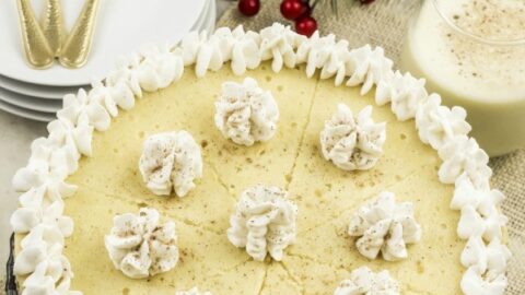 Eggnog Cheesecake with Gingersnap Crust Recipe