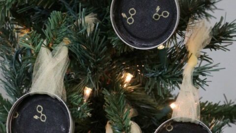 Harry Potter Mason Jar Lid Ornaments