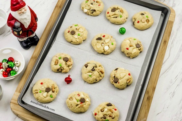 Santa's Trash Cookies Recipe. This holiday treat contains a little bit of everything including chocolate chips, white chocolate chips, and crushed potato chips in a perfect combination! These Santa's Trash Cookies will melt in your mouth with the perfect mixture of salty and sweet flavors. The next time you are looking for an easy-to-make drop cookie, try this excellent Santa's Trash Cookies recipe.