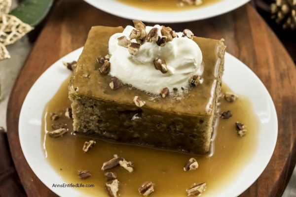 Sticky Toffee Pudding Recipe. Try a taste of the British life with this tantalizing Sticky Toffee Pudding. A soft date cake forms the base of this divine dessert, while a salty sweet sauce coats the top, lightly soaking the cake. Top this delicate delight with whipped cream and chopped pecans for the ultimate garnish combination and presentation.