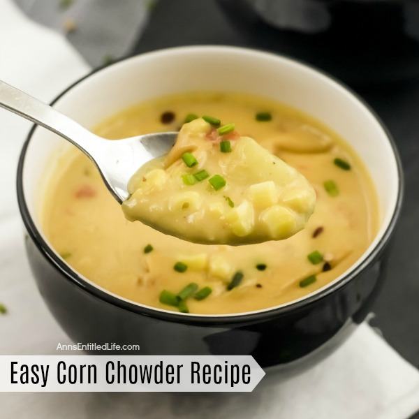 Easy Corn Chowder Recipe. A slightly sweet, slightly spicy corn chowder that is easy to make and simply delicious. Use frozen corn to make this fabulous corn chowder recipe any time of the year!