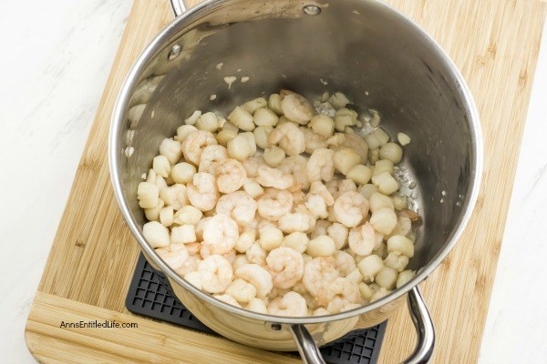 Creamy Seafood Soup Recipe. If you like seafood, you are going to love this fabulous, spicy, easy to make creamy seafood soup recipe! Loaded with shrimp and scallops, this seafood soup can be served by itself, or over rice, for a delicious dinner starter, or lunchtime meal.