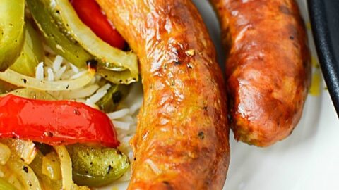 Oven Roasted Spicy Sausage and Vegetables Recipe