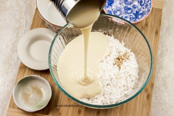 Easy Coconut Macaroon Cookie Recipe. Mmmm easy to make, chewy and delicious macaroon cookies are a family favorite. Perfect for tea time, dessert, or a holiday cookie tray, these coconut macaroons are made without eggs, and ready in no time flat. Make a batch today!