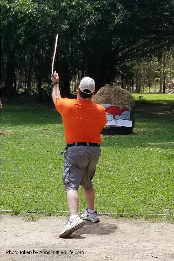 When Not to Go to Australia, by AnnsEntitledLife.com Throwing an aboriginal spear.