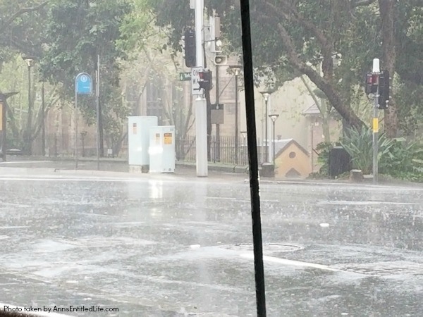 When Not to Go to Australia, by AnnsEntitledLife.com Torrential rains in Sydney Australia