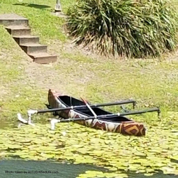 When Not to Go to Australia, by AnnsEntitledLife.com Aboriginal canoe in the water.