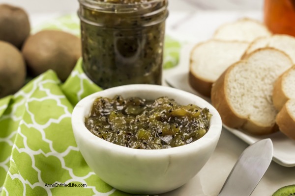 Easy Kiwi Fruit Preserves Recipe. This refrigerator preserves recipe is simple to make and comes together very quickly. Serve this kiwi preserves on bread, as part of a charcuterie board or as a glaze on your pork chops or tenderloin!