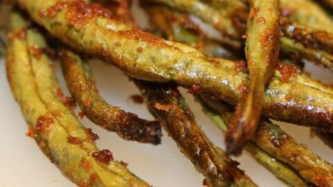 Oven Roasted Parmesan Green Beans