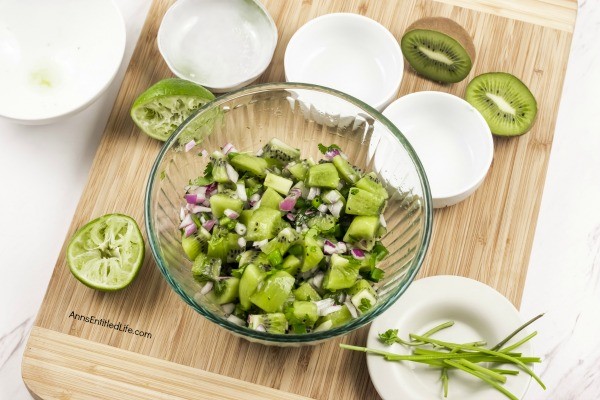 Zesty Kiwi jalapeño Salsa Recipe. Looking for a terrific salsa recipe that is a bit unusual? Try this fabulous zesty kiwi jalapeño salsa. Simple to make, this terrific kiwi jalapeño salsa recipe comes together in minutes. Perfect for parties, game-day, or just when you want a snack, this wonderful kiwi fruit salsa is one you will want to serve frequently!