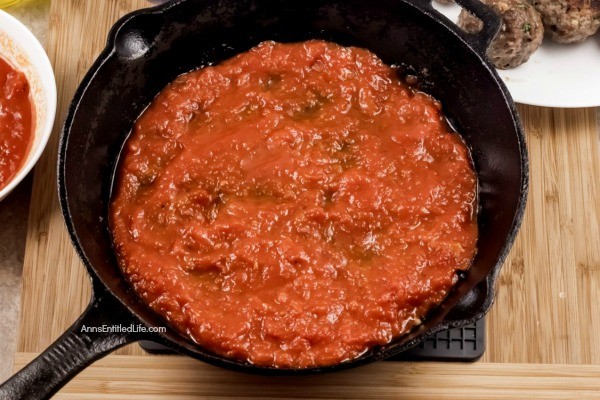 Cheesy Meatball Bake Recipe. This fresh take on the classic cheesy meatball casserole recipe is made in a skillet pan, taking this recipe from stove to oven in one cooking container. Take your ground beef to new heights; make this easy cheesy meatball bake recipe for dinner tonight! Yum!