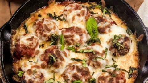 Cheesy Meatball Bake Recipe