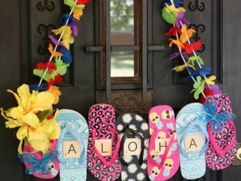 Flip flop door decoration hotsell