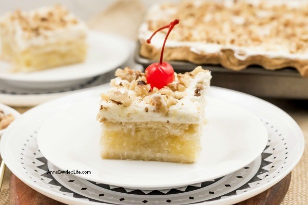 Pineapple Squares Recipe. A delicious Pineapple dessert recipe from my grandmother, who made these Pineapple Squares for many, many years. Combine the fresh taste of crushed pineapple in a flaky, tender crust with a sweet, creamy frosting for a wonderful, unique, Pineapple Squares Recipe.