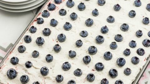 Strawberry Vanilla Poke Cake Recipe