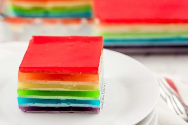 Ribbon Salad Recipe. This Jello Ribbon Salad will take you back a few years with its colorful layers of fun. Layers of sour cream and six flavors of jello make up this old fashioned, and classic, salad. A great side dish or dessert for barbecues or any type of get together.