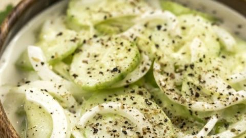 Creamy Cucumber Salad Recipe