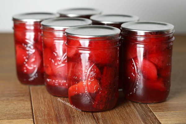 Canned Spiced Port Plums Recipe. Canning plums is a delicious way to preserve your fresh fruit plums for later use. This terrific spiced port plums water bath canning recipe is a great way to process your plums for later use. Can now, eat later!