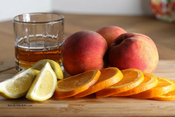 Canned Drunken Vanilla Bourbon Peaches Recipe. Canning peaches is a delicious way to preserve your fresh fruit peaches to eat when the peach season is over. This terrific drunken vanilla bourbon peaches water bath canning recipe is a great way to process your peaches. Can now, enjoy later! 