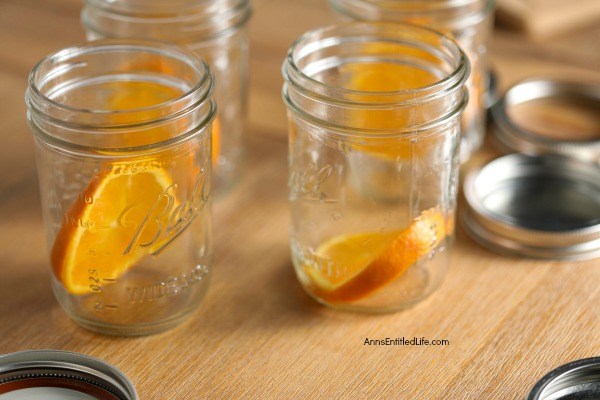 Canned Drunken Vanilla Bourbon Peaches Recipe. Canning peaches is a delicious way to preserve your fresh fruit peaches to eat when the peach season is over. This terrific drunken vanilla bourbon peaches water bath canning recipe is a great way to process your peaches. Can now, enjoy later! 