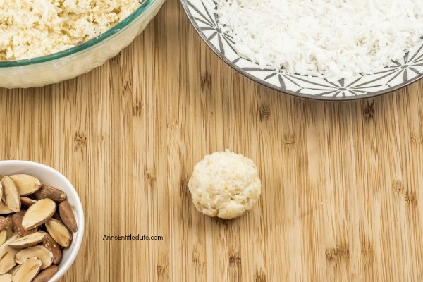 No-Bake Coconut Balls Recipe. It is a cookie! It is a candy! It is two treats in one. This is an easy to make, creamy and delicious no-bake coconut ball recipe with a nutty surprise in the middle. These coconut balls are delightful sweet treat your whole family will enjoy. Yum! 