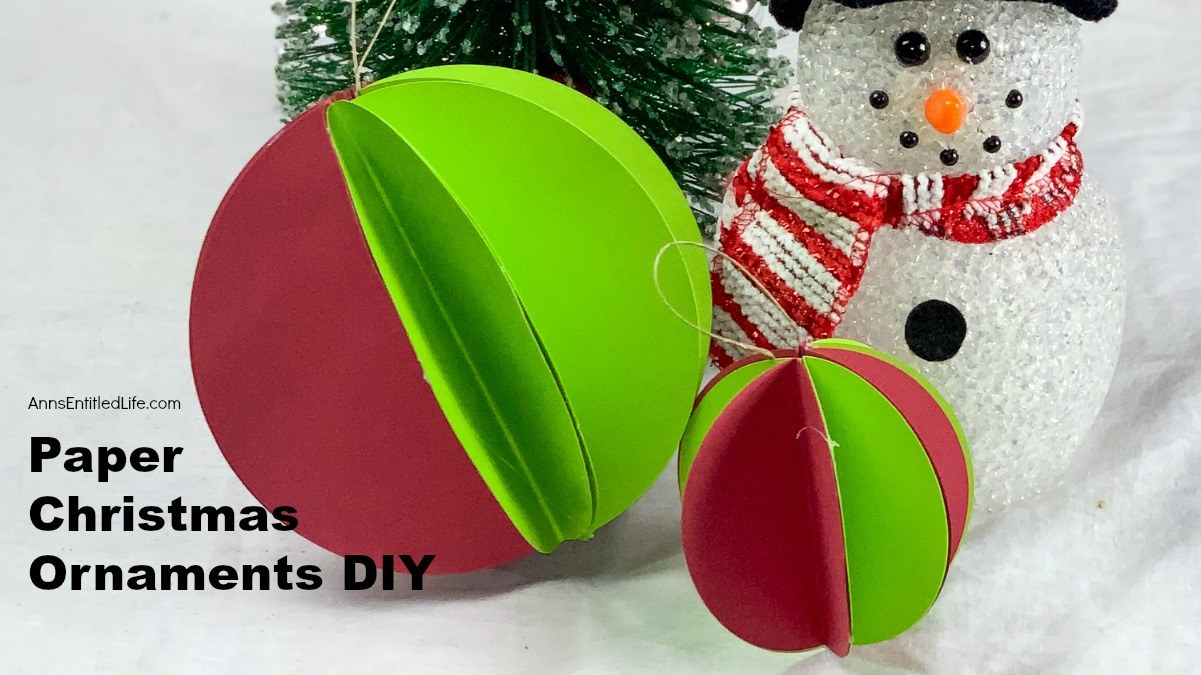 Paper Christmas Ornaments DIY
